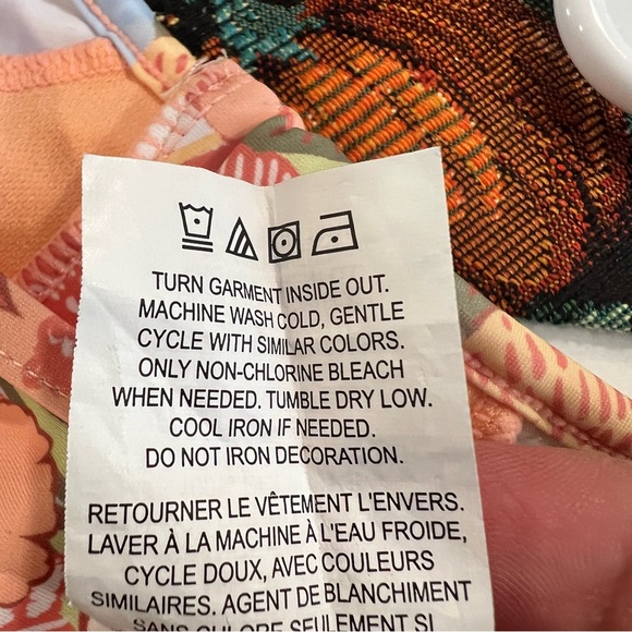 Roxy Girls Viva La Vida One Piece Rash Guard Bathing Suit, Peach Nectar, 7 - Picture 4 of 6